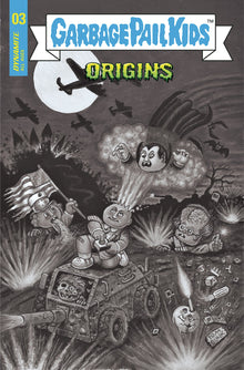 Garbage Pail Kids Origins #3 G 1:20 Tom Bunk B&W (12/14/2022) Dynamite