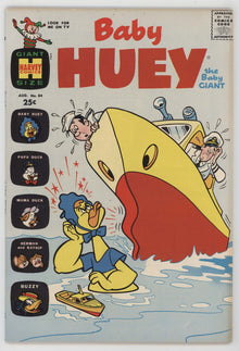 Baby Huey The Baby Giant 84 Harvey 1969 FN VF Warren Kremer Toy Boat