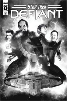 Star Trek Defiant #1 G 1:25 Angel Unzueta BW (03/15/2023) Idw