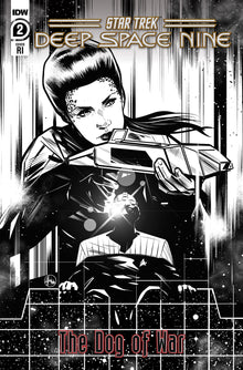 Star Trek Deep Space Nine The Dog Of War #2 1:10 Angel Hernandez B&W Variant (05/03/2023) IDW