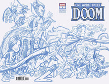 One World Under Doom #3 G 1:50 Chris Giarrusso Marvel Universe Connecting Blue Line Sketch Variant H (04/23/2025) Marvel