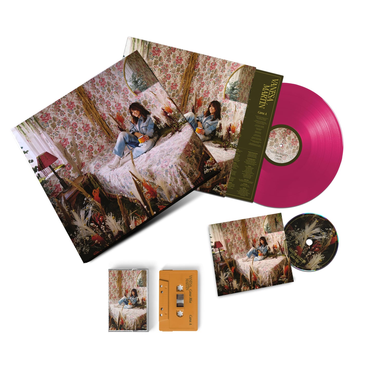 Vanesa Martin - Casa Mia - Fucsia Vinyl Box Set + Cd + Casette [LP] Vinyl Record