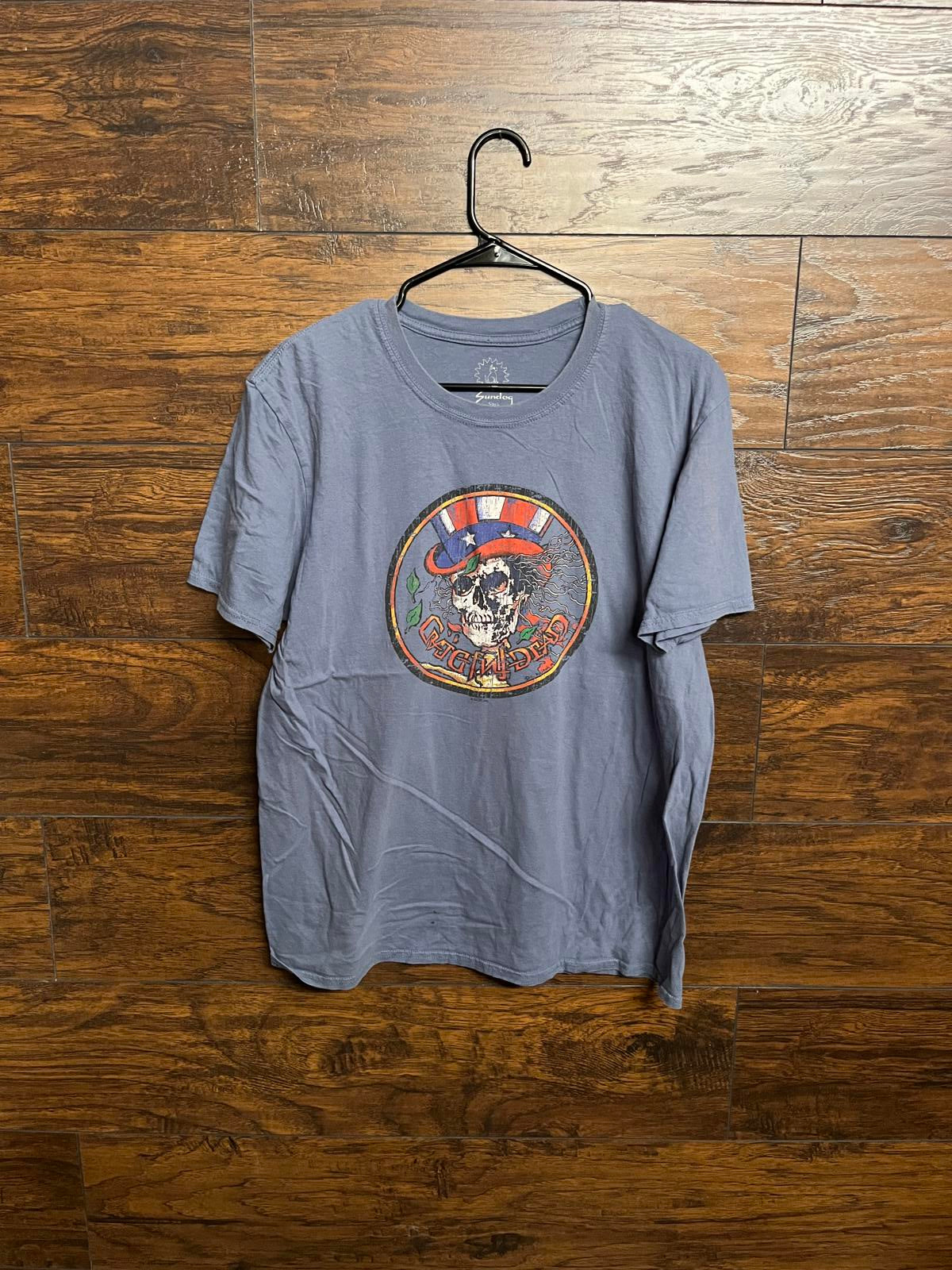 Sun Dog Grateful Dead T-shirt - Uncle Same Skeleton Tee -L