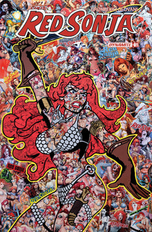 Red Sonja 2023 #1 F Mr Garcin Collage Variant (07/19/2023) Dynamite