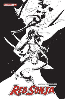 Red Sonja 2023 #1 Zb 1:30 Mike Mignola Line Art Variant (07/19/2023) Dynamite