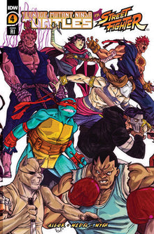 Teenage Mutant Ninja Turtles Tmnt Vs. Street Fighter #4 (Of 5) D 1:25 Federici (10/11/2023) Idw
