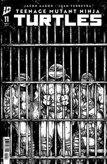 Teenage Mutant Ninja Turtles #11 F 1:10 Kevin Eastman B&W Variant (08/27/2025) Idw