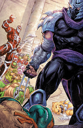 Mighty Morphin Power Rangers Teenage Mutant Ninja Turtles Iii #3 M 1:5 Foc Virgin Foil Stam (11/19/2025) Boom