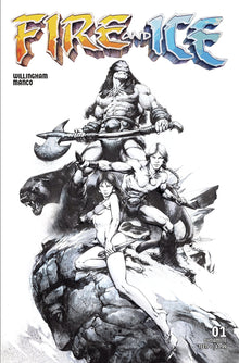 Fire And Ice #1 K 1:20 Leonardo Manco Line Art Variant (08/02/2023) Dynamite