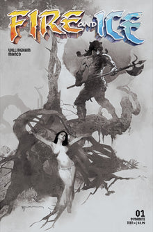Fire And Ice #1 L 1:20 Bill Sienkiewicz Line Art Variant (08/02/2023) Dynamite
