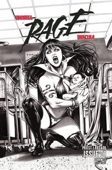 Vampirella Dracula Rage #1 I 1:10 Mike Krome B&W Variant (08/09/2023) Dynamite