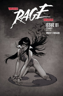 Vampirella Dracula Rage #1 K 1:15 Ergun Gunduz B&W Variant (08/09/2023) Dynamite