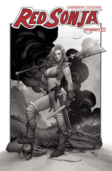 Red Sonja 2023 #3 K 1:15 Frank Cho Line Art Variant (09/20/2023) Dynamite
