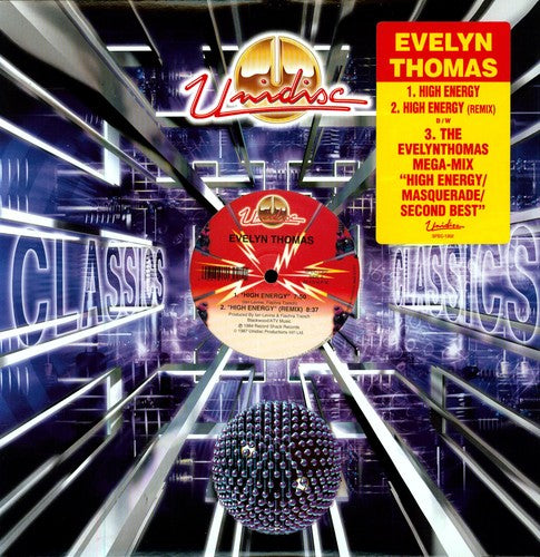 the album cover for Evelyn Thomas - High Energy