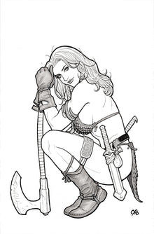 Savage Red Sonja #1 J 1:15 Frank Cho Line Art Virgin Variant (11/01/2023) Dynamite