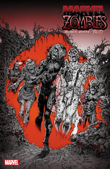 Marvel Zombies Black White Blood #3 C 1:10 Todd Nauck Homage Variant (12/13/2023) Marvel