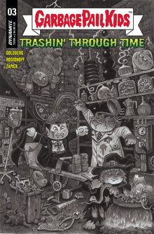 Garbage Pail Kids Through Time #3 F 1:10 Tom Bunk B&W Variant (12/20/2023) Dynamite