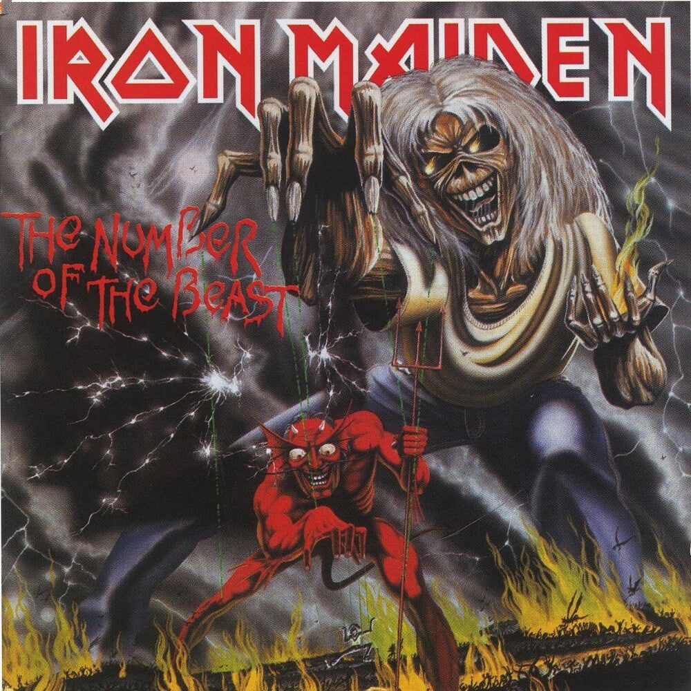 the album cover for Iron Maiden - Number Of The Beast [Import Vinyl]