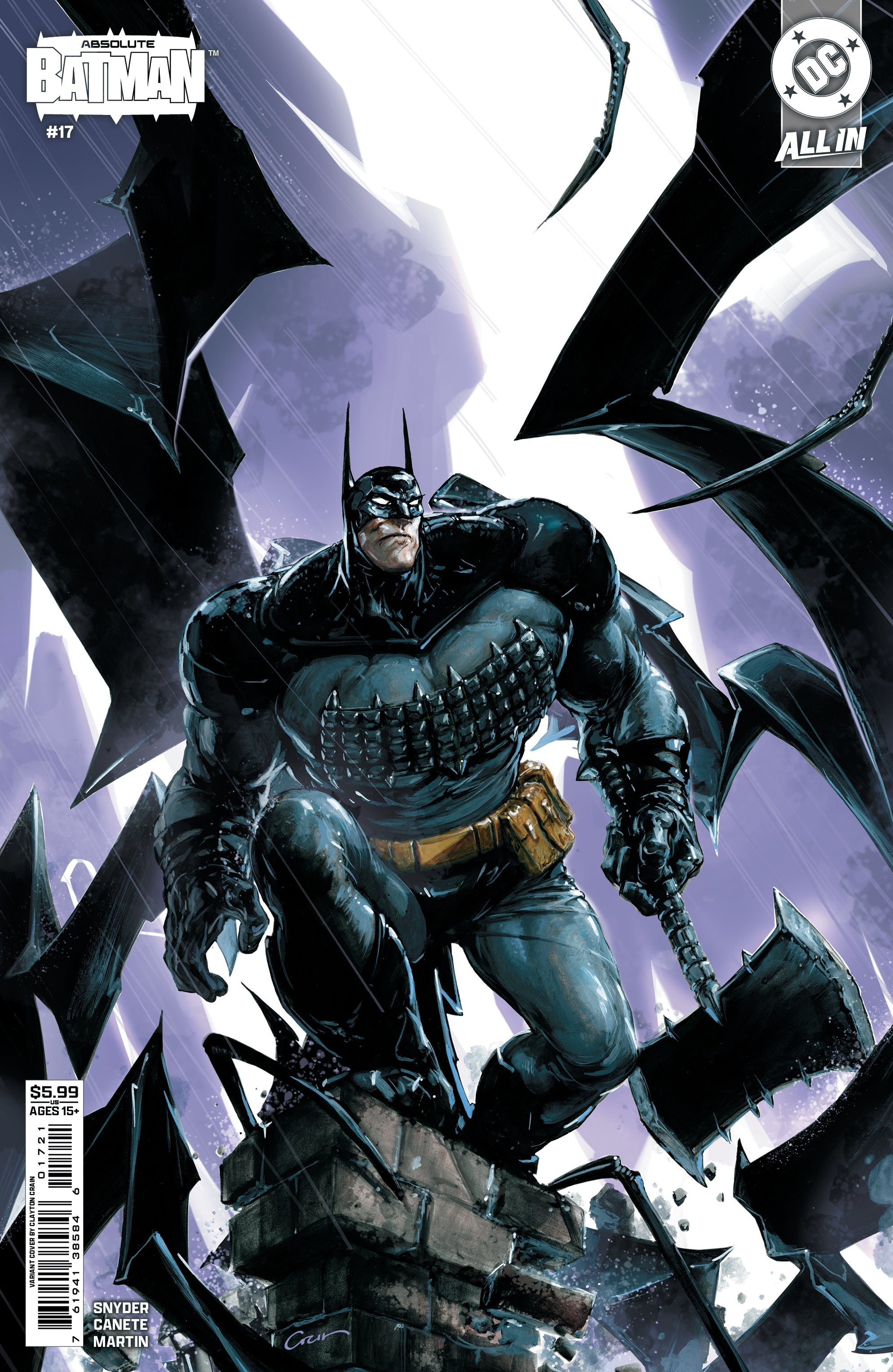 Absolute Batman #17 B Clayton Crain Variant (02/18/2026) Dc