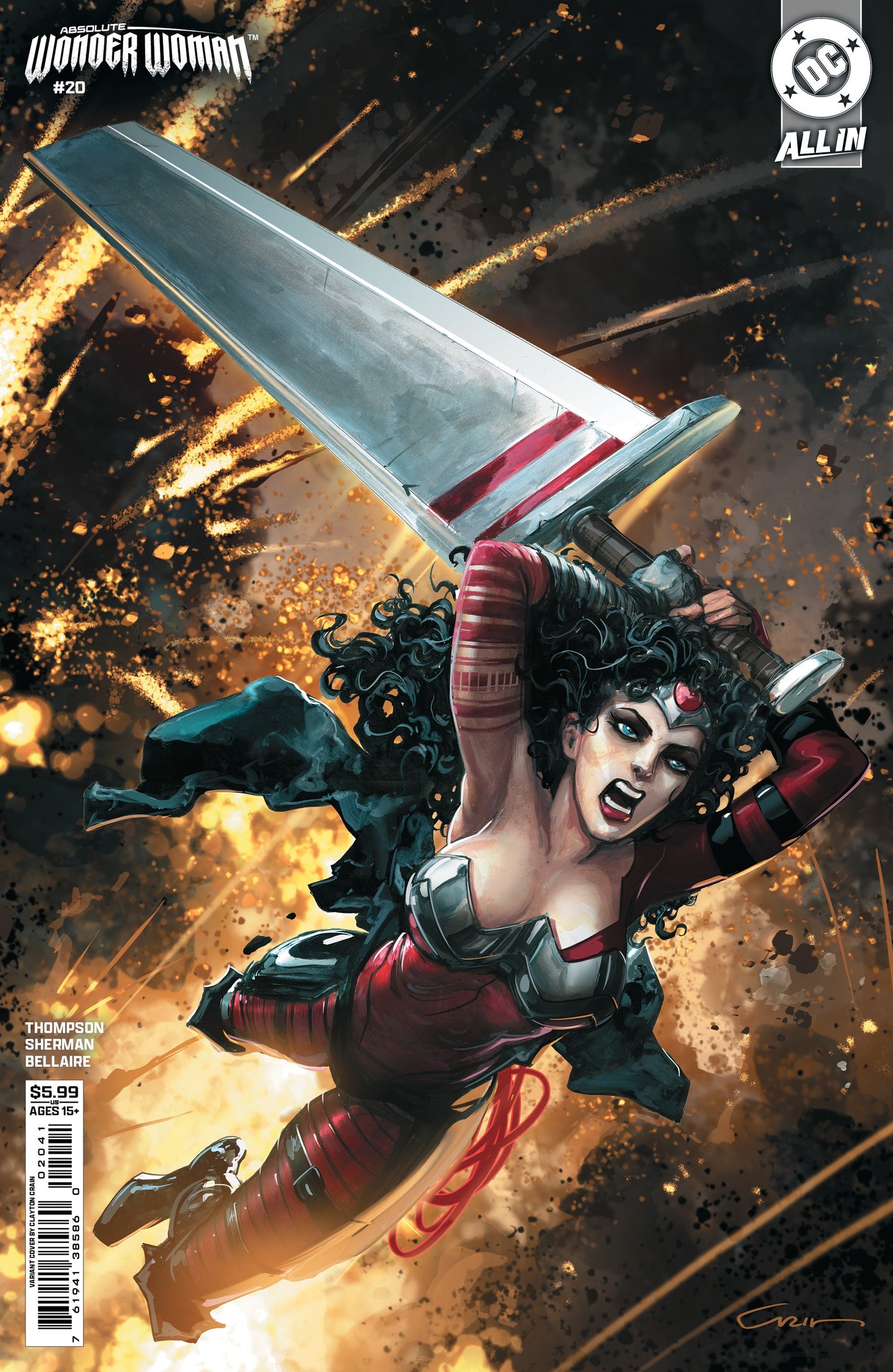 Absolute Wonder Woman #20 D Clayton Crain Variant (05/27/2026) Dc