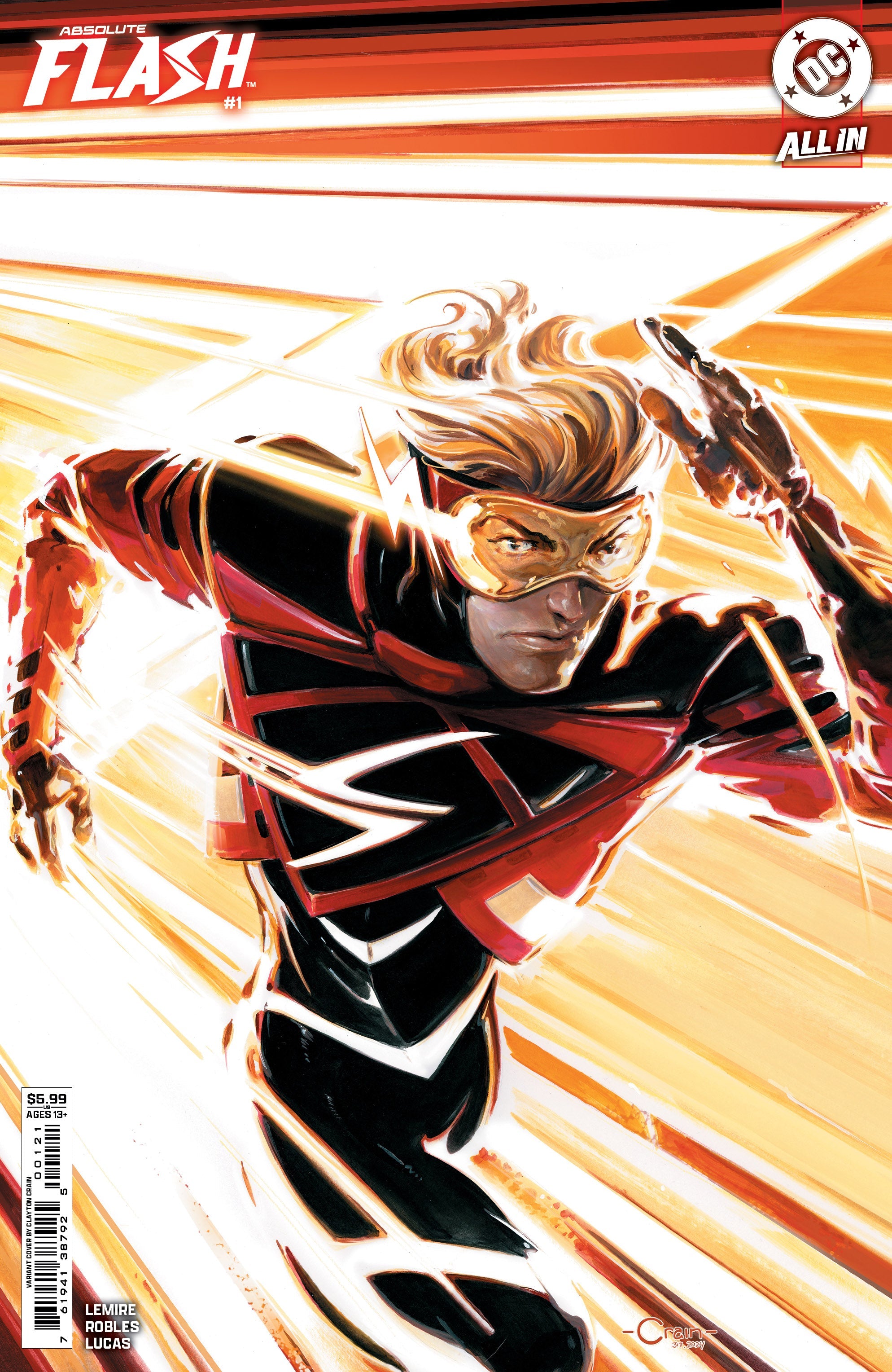 Absolute Flash #1 B Clayton Crain Variant (03/19/2025) Dc