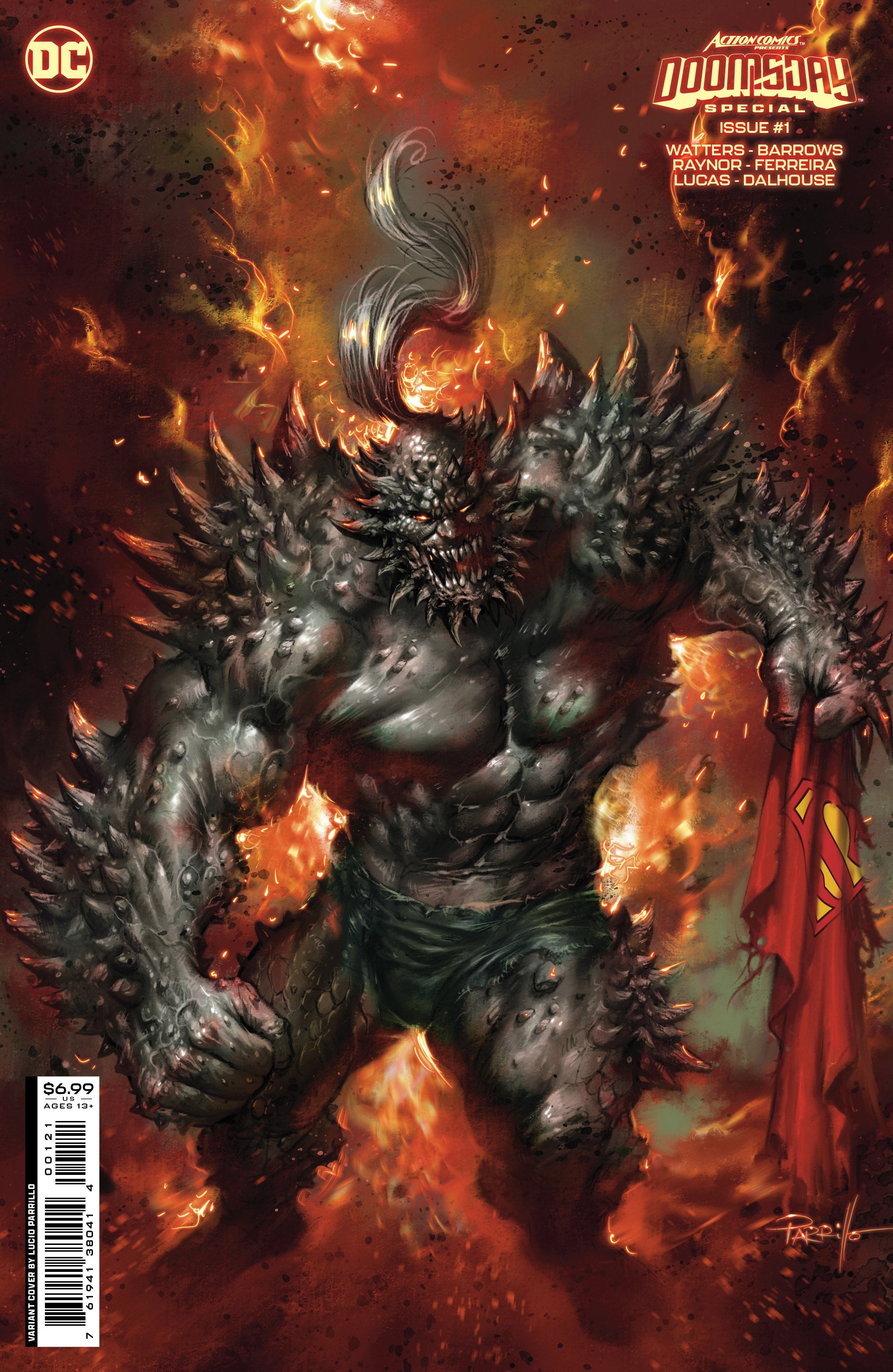 Superman Action Comics Presents Doomsday Special #1 (One Shot) B Lucio Parrillo Card Stock Variant (08/29/2023) Dc