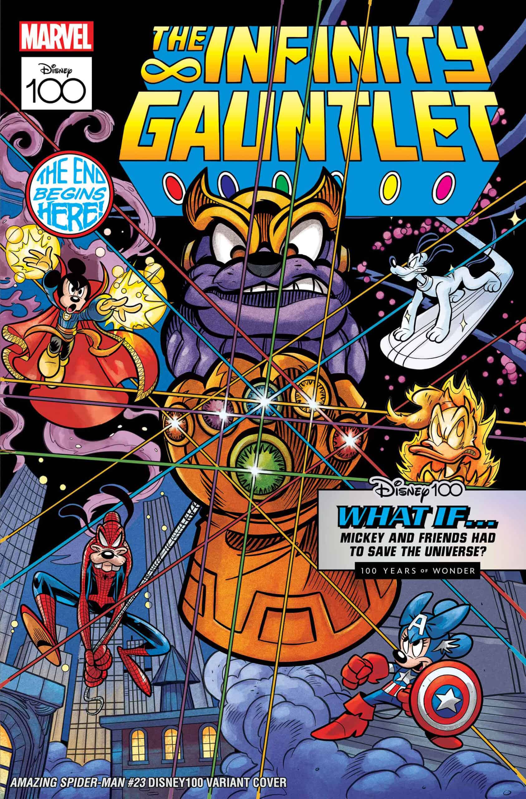 Amazing Spider-Man #23 Disney 100 Pastrovicchio Infinity Gauntlet 1 Homage Variant (04/05/2023) Marvel