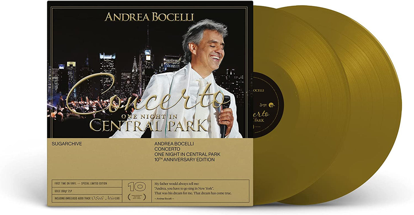 Concerto: One Night In Central Park - 10th Anniversary [Gold 2 LP] [Vinyl] - Paladin Vinyl