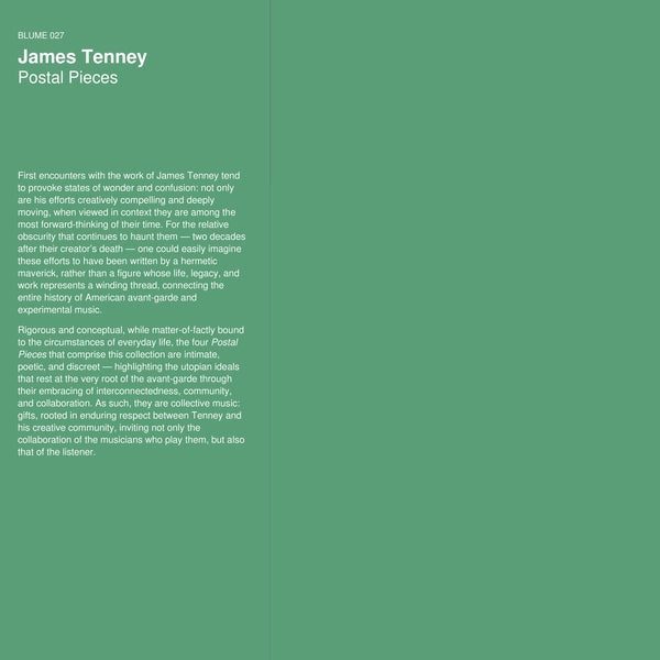 James Tenney - Postal Pieces [Vinyl]