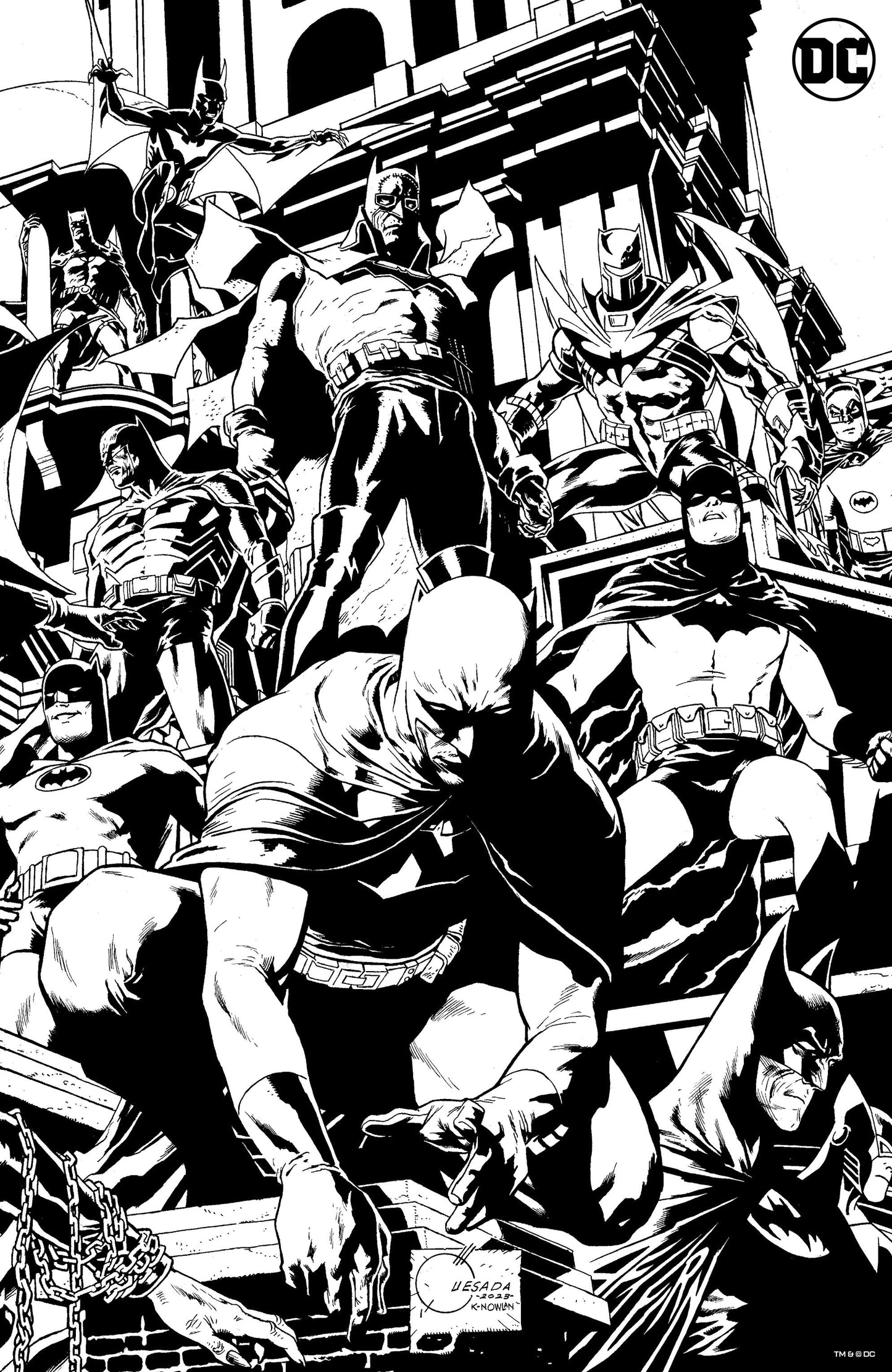 Batman #135 K 1:100 Joe Quesada Black & White Card Stock Variant (#900) (05/02/2023) Dc