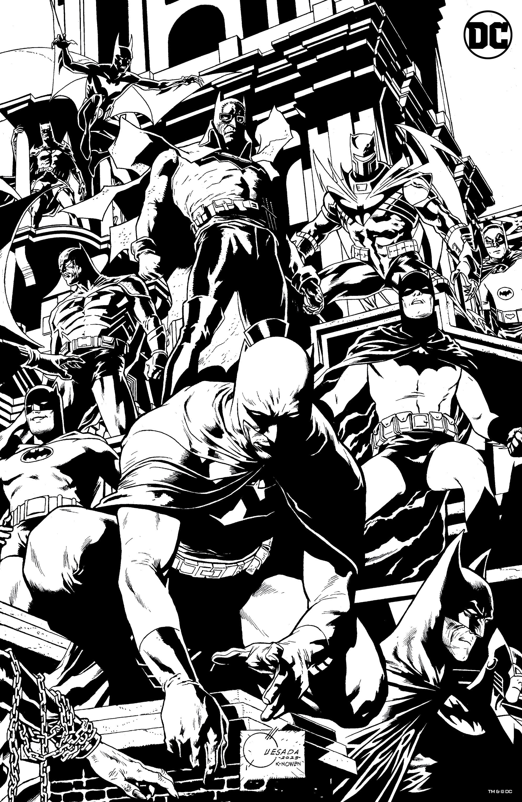 Batman #135 K 1:100 Joe Quesada Black & White Card Stock Variant (#900) (05/02/2023) Dc