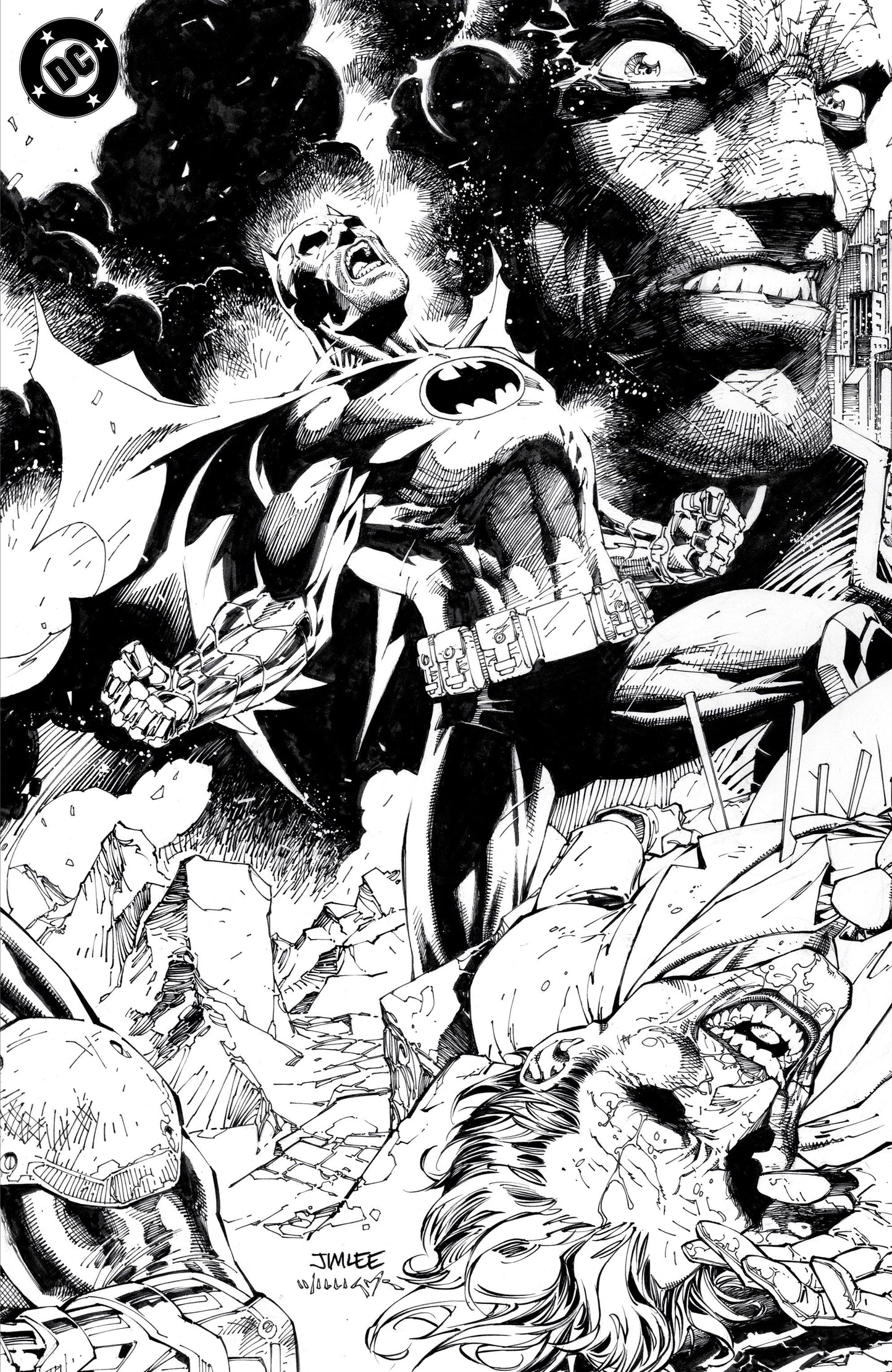 Batman #158 Q 1:608 Jim Lee & Scott Williams Inks Variant Signed By Jeph Loeb (03/26/2025) Dc