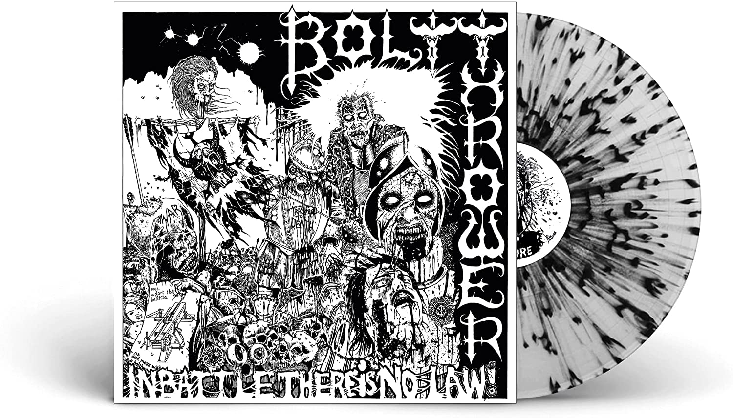 BOLT THROWER - EN LA BATALLA NO HAY LEY (VINILO CON SALPICADURAS TRANSPARENTES/GRIS/NEGRO/BLANCO) [Vinilo]