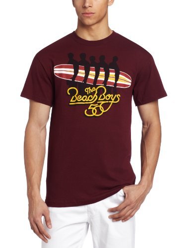 Beach Boys - The Beach Boys Surfboard Men'S T-Shirt, Maroon, Large [T-Shirt]