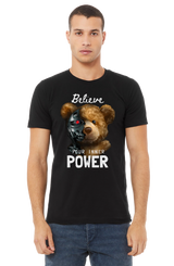 Camiseta DTG con texto "Believe Your Inner Power" de Teddy | Edición a todo color 