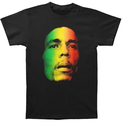 Zion Rootswear Men'S Bob Marley Face T-Shirt, Black, Large [T-Shirt]
