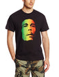 Zion Rootswear Men'S Bob Marley Face T-Shirt, Black, Medium [T-Shirt]
