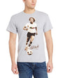 Bob Marley Zion Rootswear Men'S Bob Marley Kaya Soccer T-Shirt, Light Gray, Medium [T-Shirt]