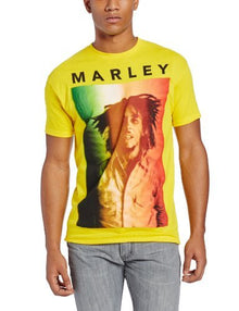 Bob Marley Zion Rootswear Men'S Bob Marley Original T-Shirt, Yellow, Small [T-Shirt]