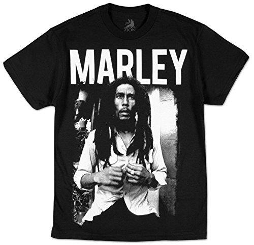 Zion Rootswear Men'S Marley T-Shirt, Black, Large [T-Shirt]