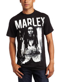 Bob Marley Zion Rootswear Men'S Marley T-Shirt, Black, X-Large [T-Shirt]