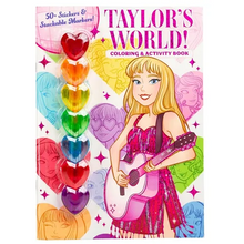 Taylor's World: Coloring and Activity Book with 7 Heart-Shaped Stackable Markers