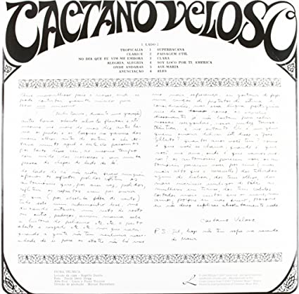 Caetano Veloso (With CD) [Vinyl] - Paladin Vinyl