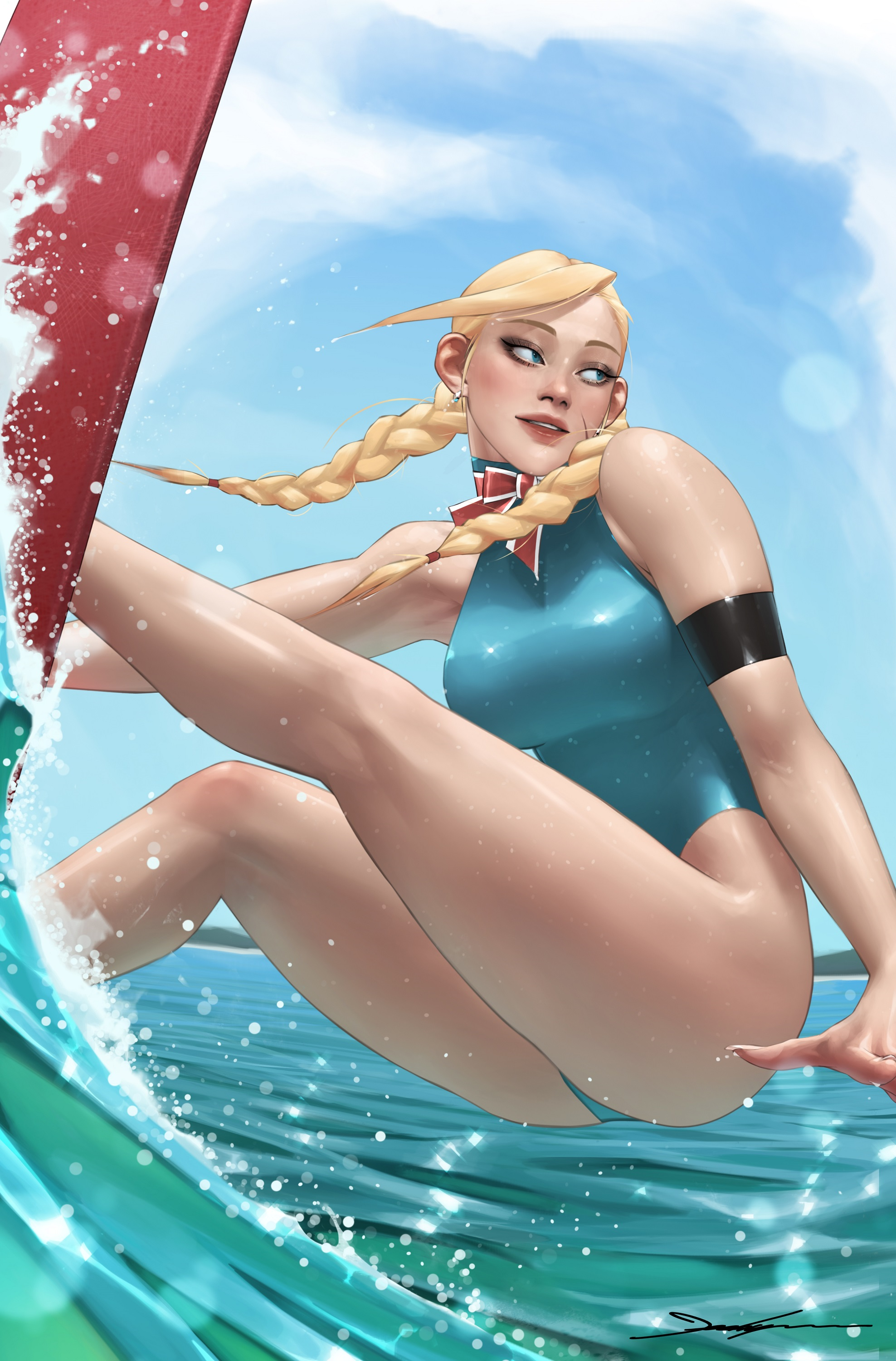 2025 Street Fighter & Friends Swimsuit Special #1 Jeehyung Lee Cammy Surfing Bikini Variant (10/01/2025) Udon