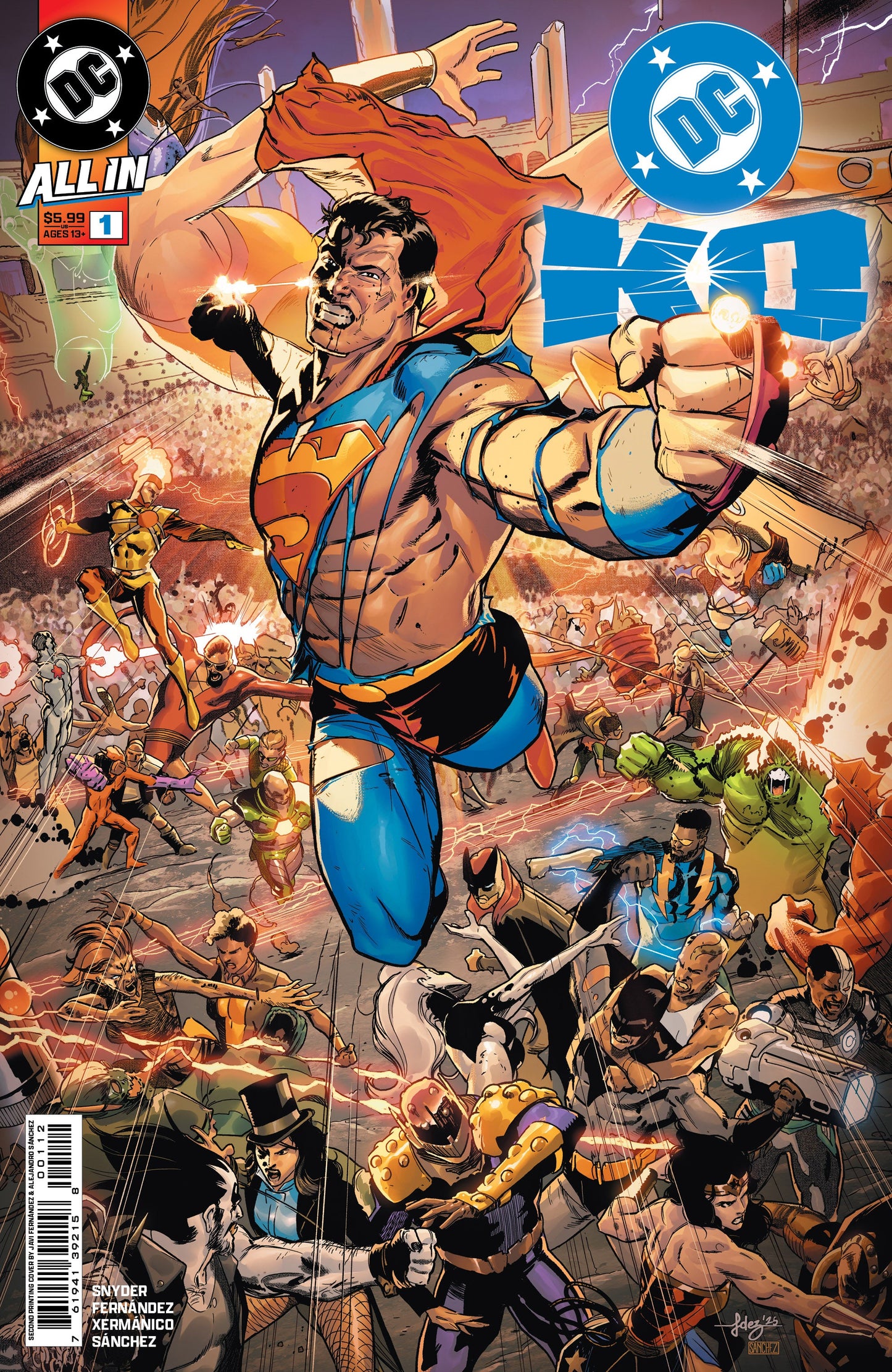 Dc K.O. #1 (Of 4) 2nd Print A Javi Fernandez Variant (10/08/2025) Dc