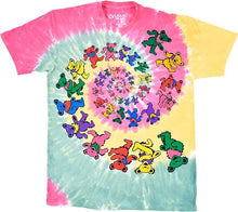 Grateful Dead Dancing Bears Tie Dye Mens T-shirt