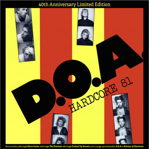 D.O.A. - Hardcore '81: 40th Anniversary Edition [Vinyl]