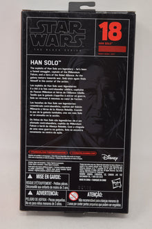 Star Wars Black Series 18 Han Solo Force Awakens 6" Action Figure Hasbro NIB