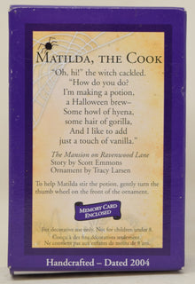 Hallmark Keepsake Ornament Matilda The Cook Halloween Christmas Tree 2004 NIB