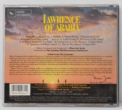 Lawrence Of Arabia Soundtrack CD Maurice Jarre Varese
